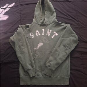 Saint Olive Green Men's Hoodie